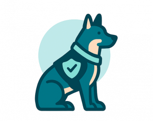 Chien de sécurité et agent cynophile pour la surveillance de chantier